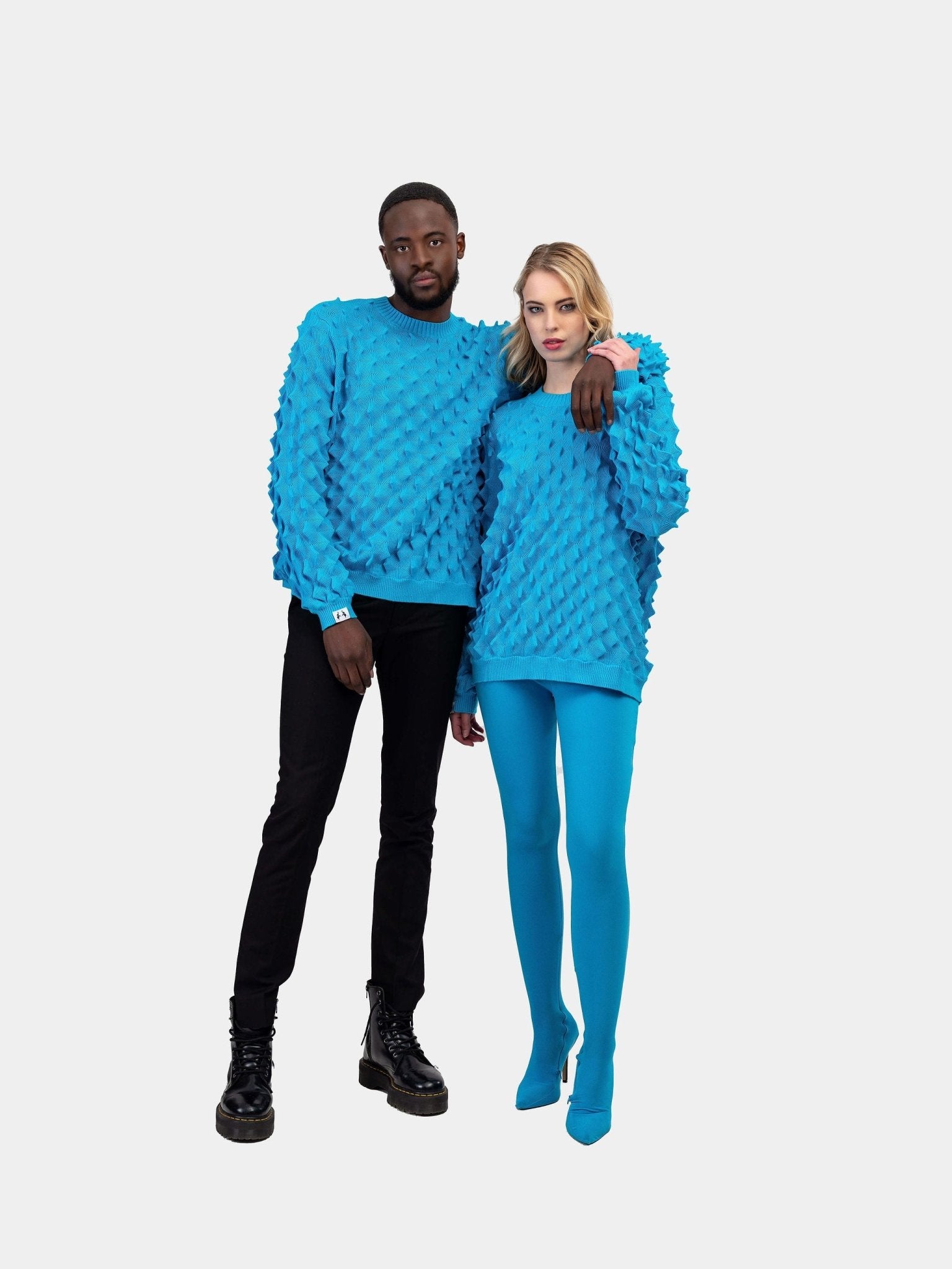 Spiked Sweater - Blue - Gert - Johan Coetzee