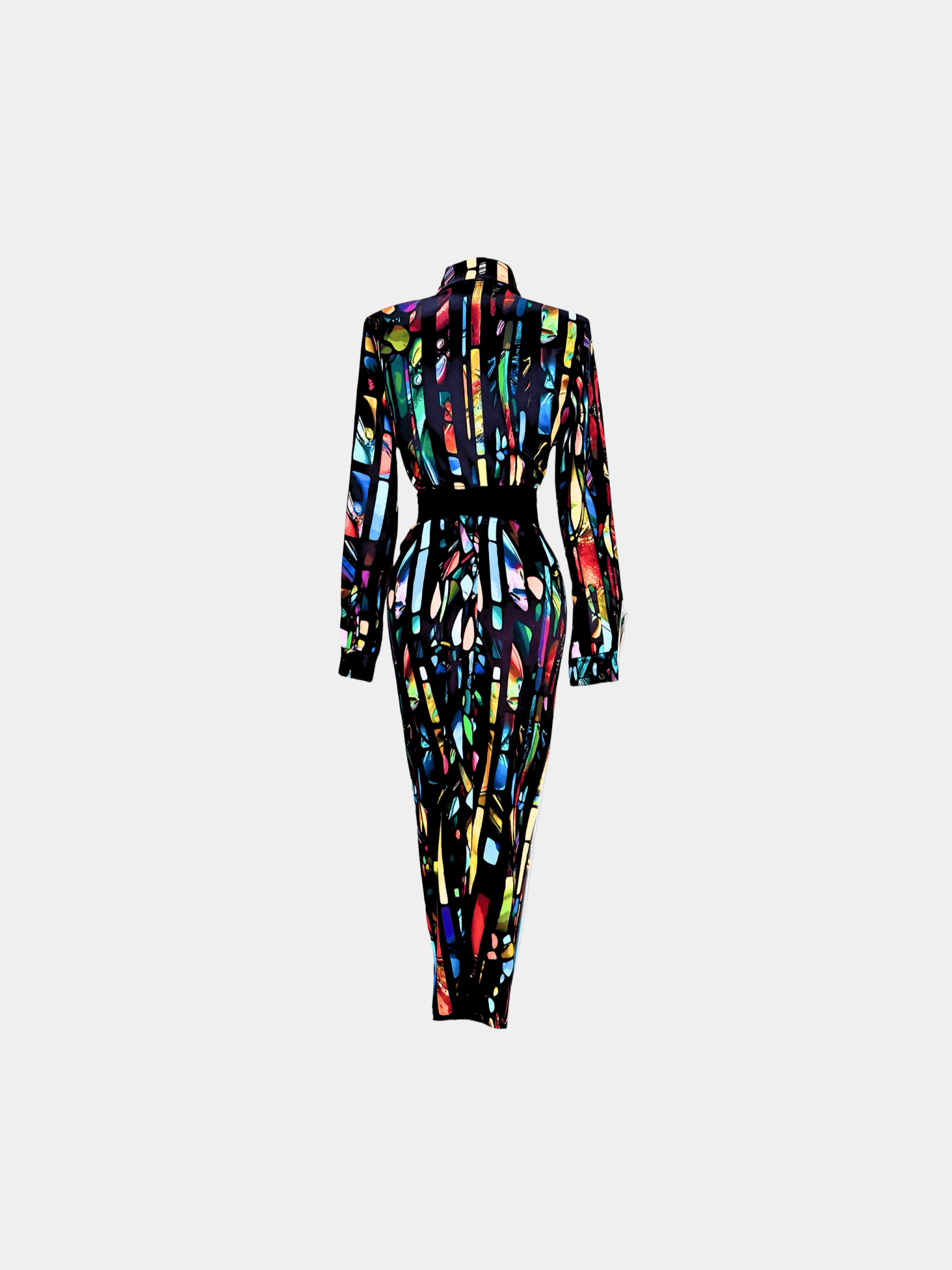 Stained Glass Ruched Shirtdress - Gert - Johan Coetzee