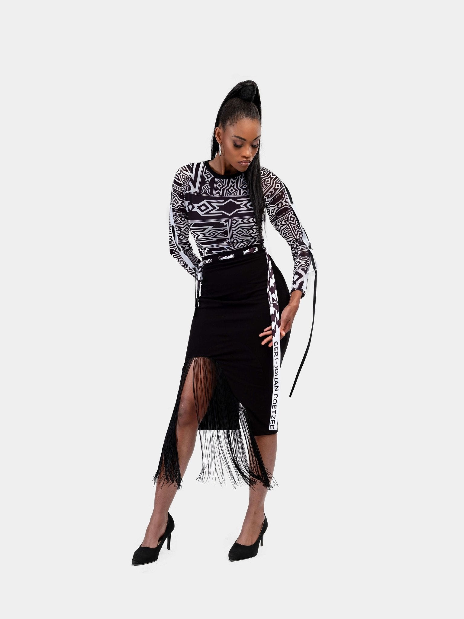 The Vanguard Fringe Skirt - Gert - Johan Coetzee