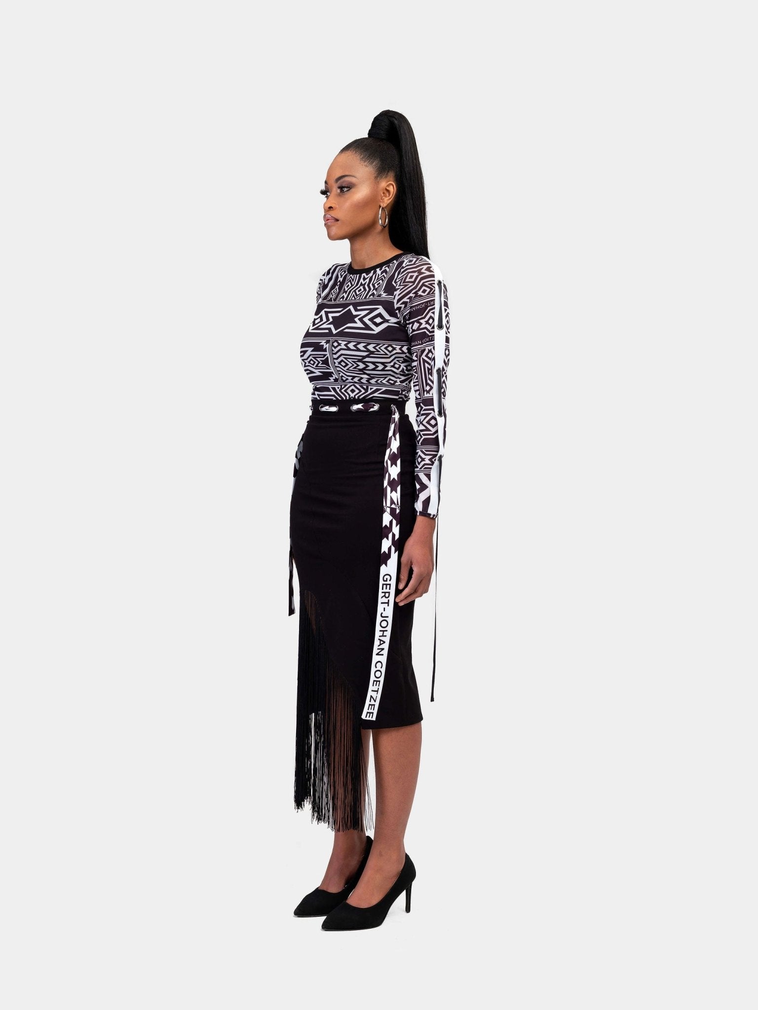 The Vanguard Fringe Skirt - Gert - Johan Coetzee