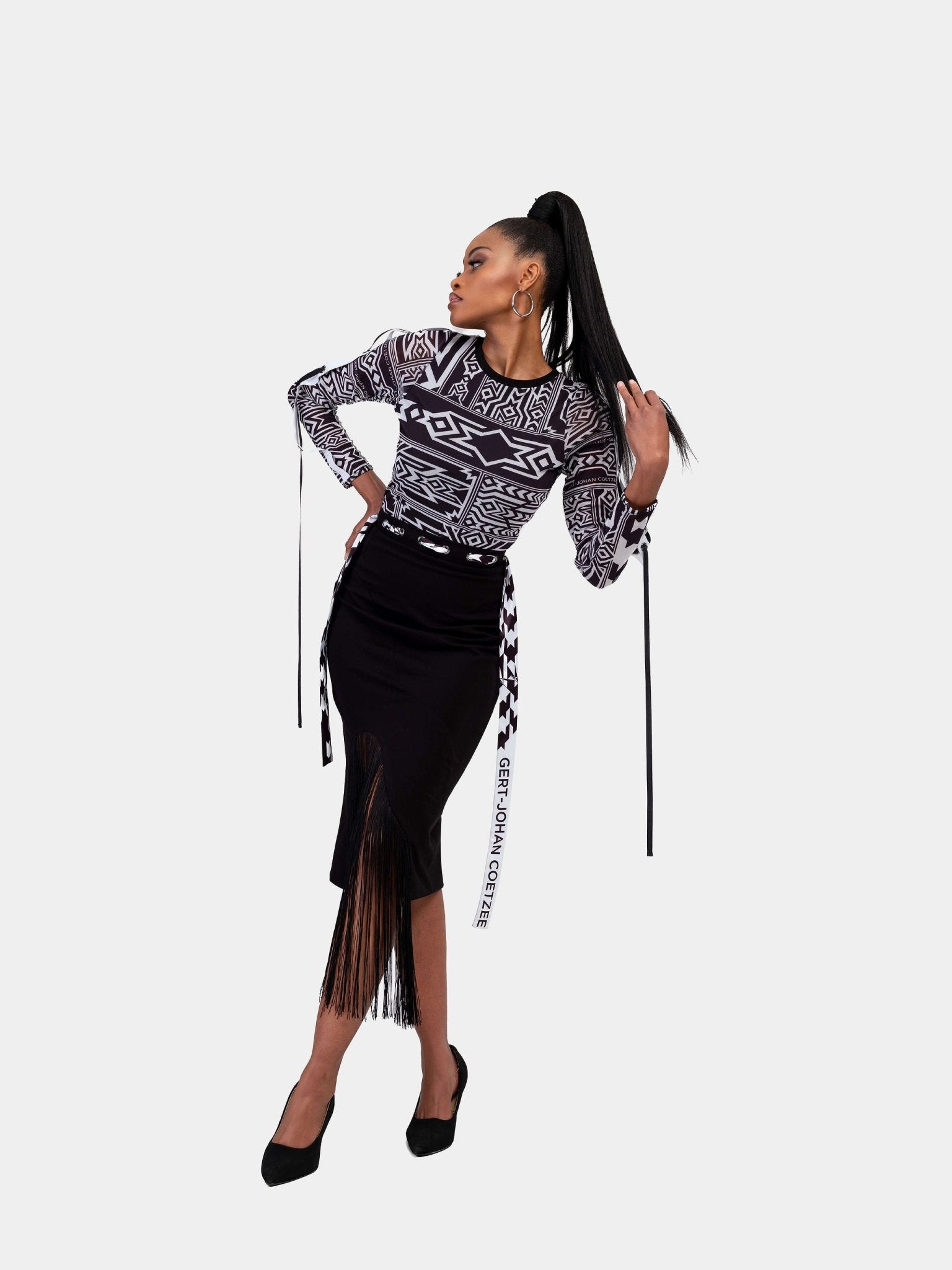 The Vanguard Fringe Skirt - Gert - Johan Coetzee