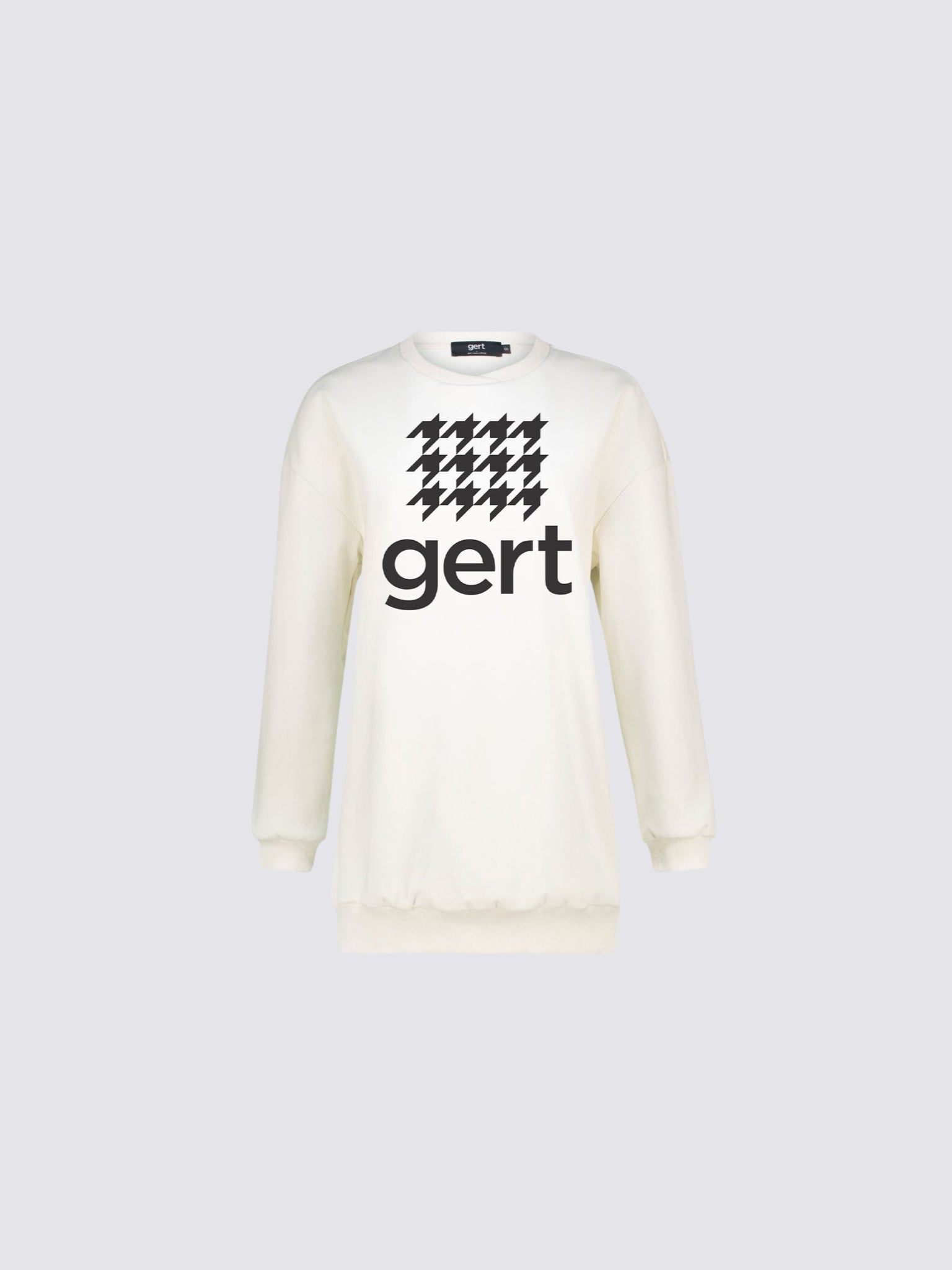 White Gert Houndstooth Sweatshirt - Gert-Johan Coetzee