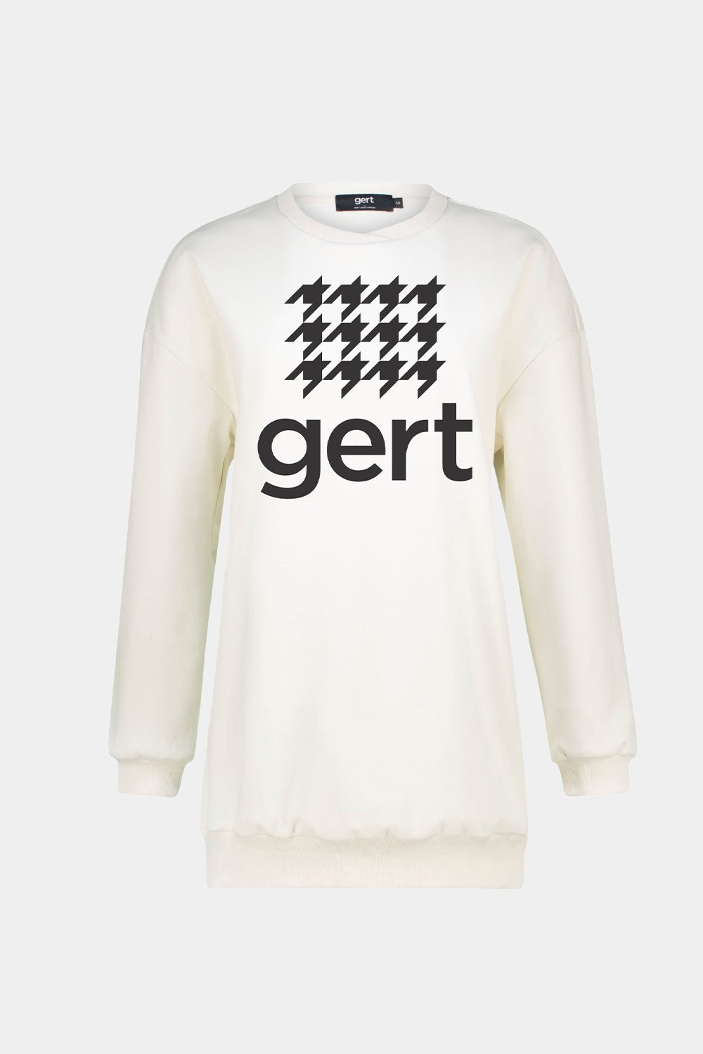 White gert houndstooth sweatshirt - Gert - Johan Coetzee