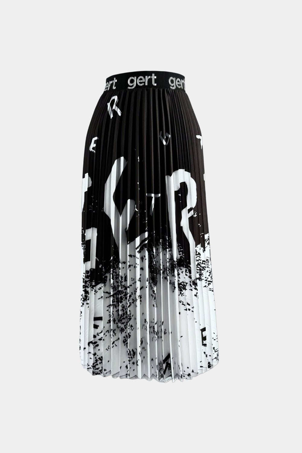 White Gert pleated skirt