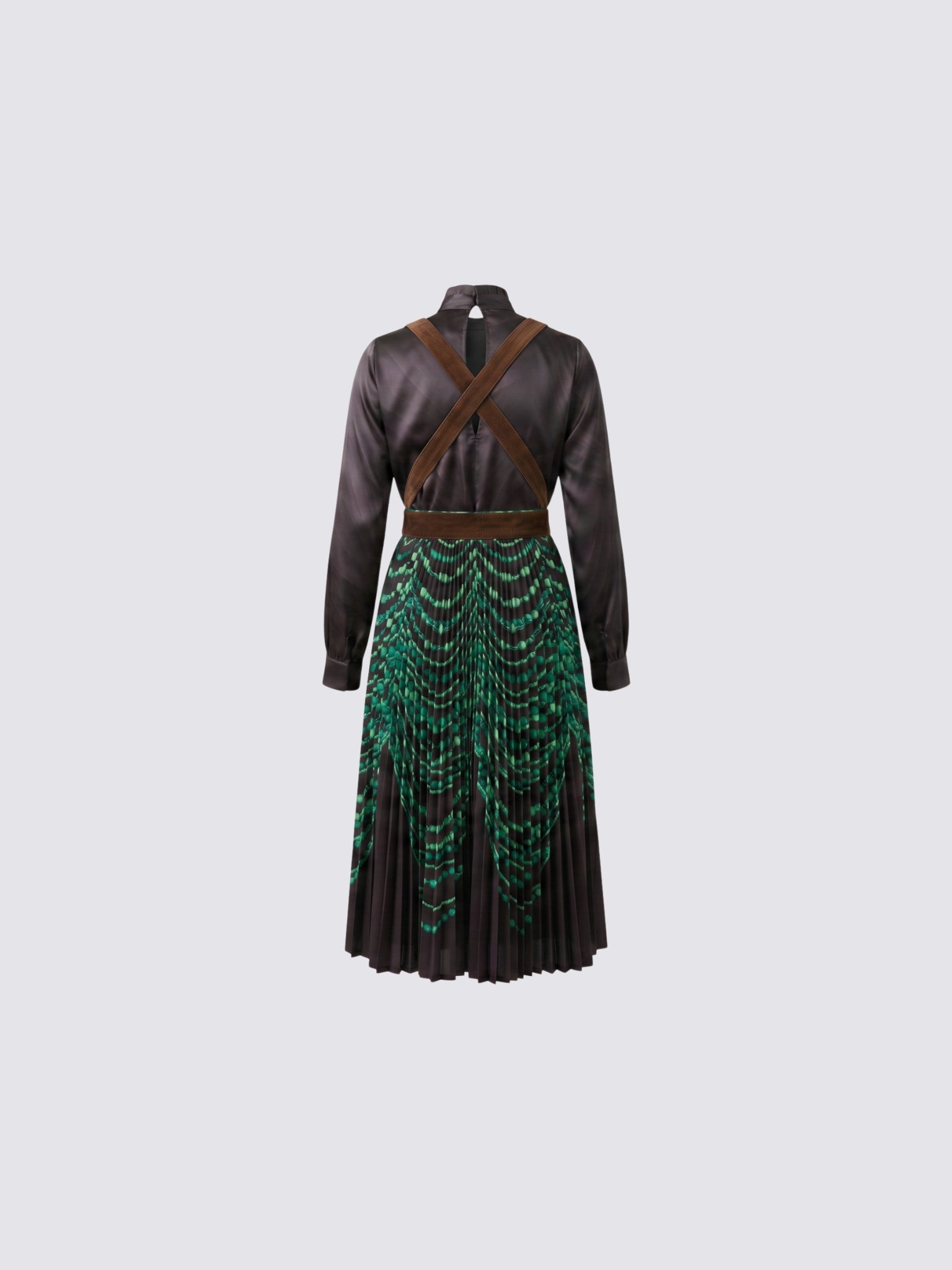 Dungaree Pleated Dress