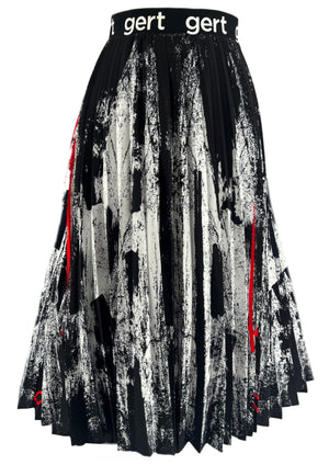 Gert Painted Pleat Skirt *Delivery Mid-October*