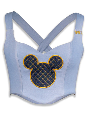 Disney x gert - Mickey Mouse denim corset