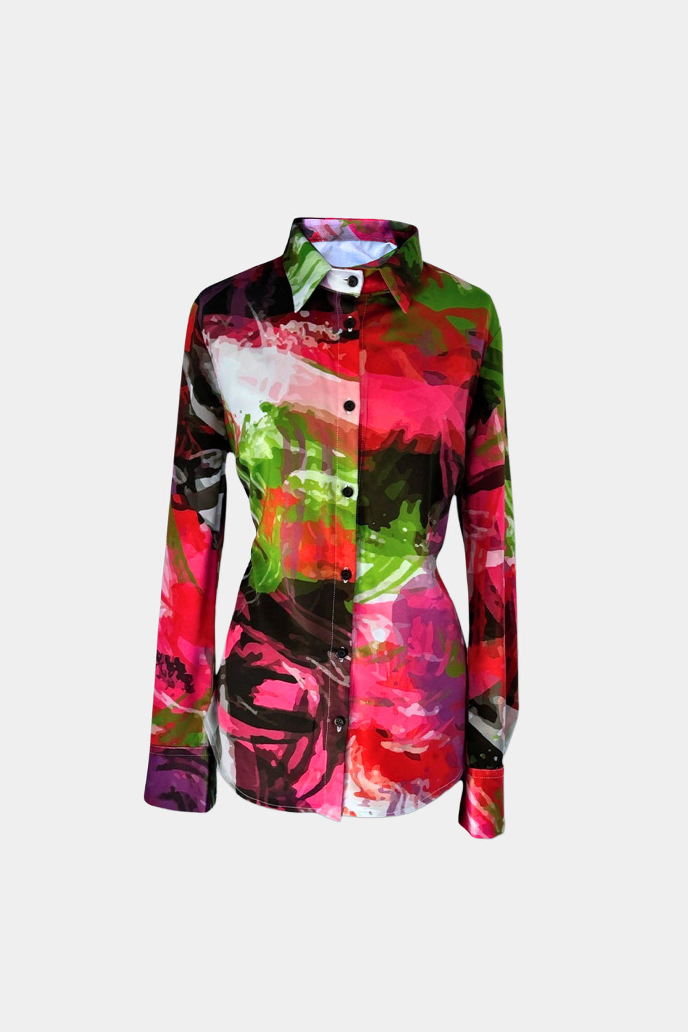 Gert Graffiti satin blouse