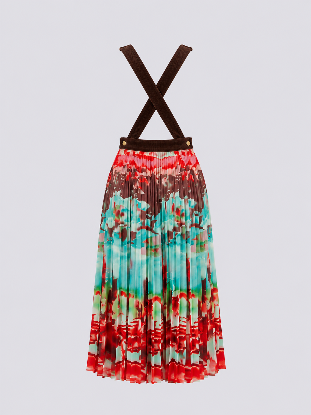 Dungaree Pleated Dress