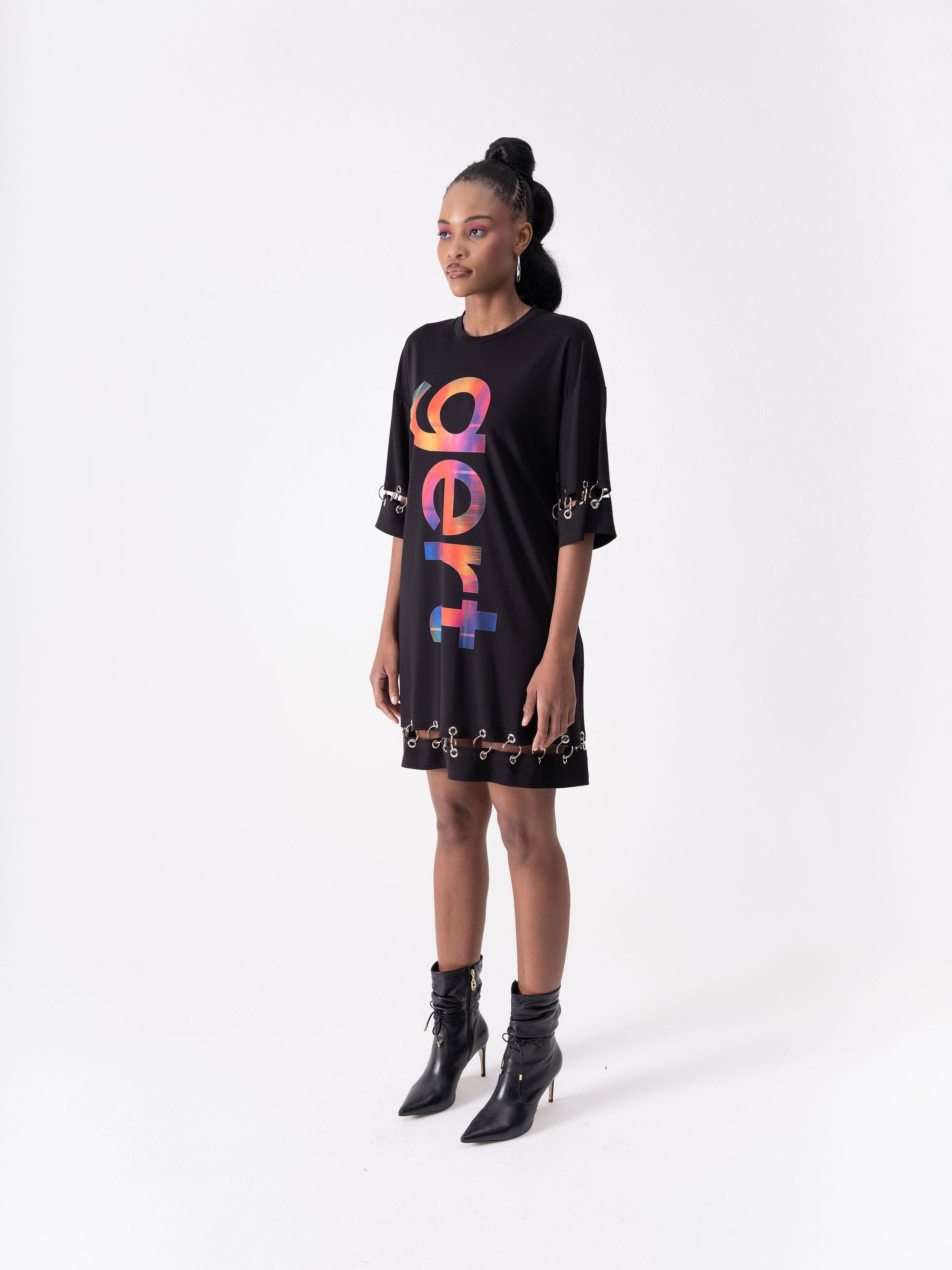 Gert Metal Ring T-shirt Dress