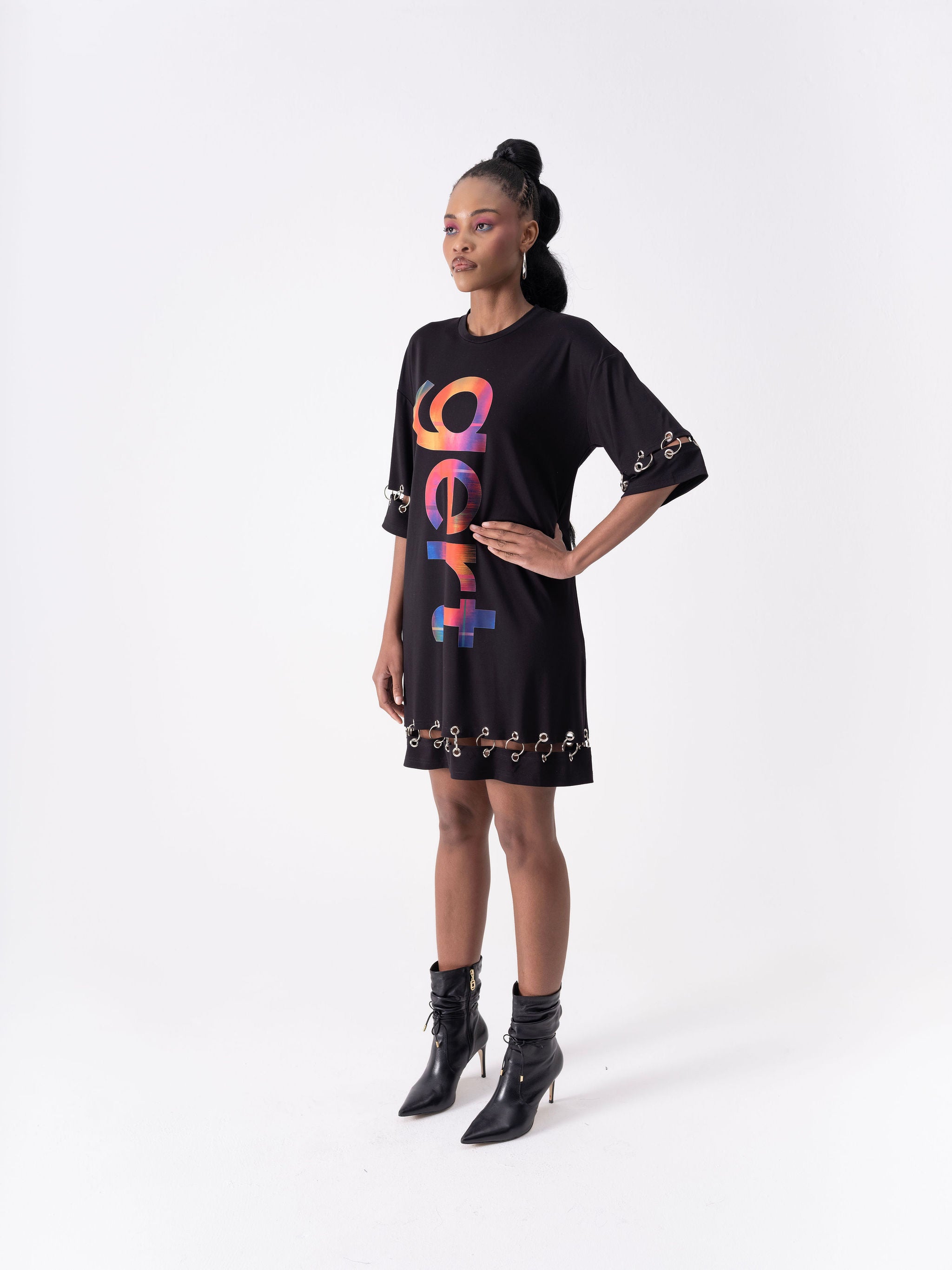 Gert Metal Ring T-shirt Dress