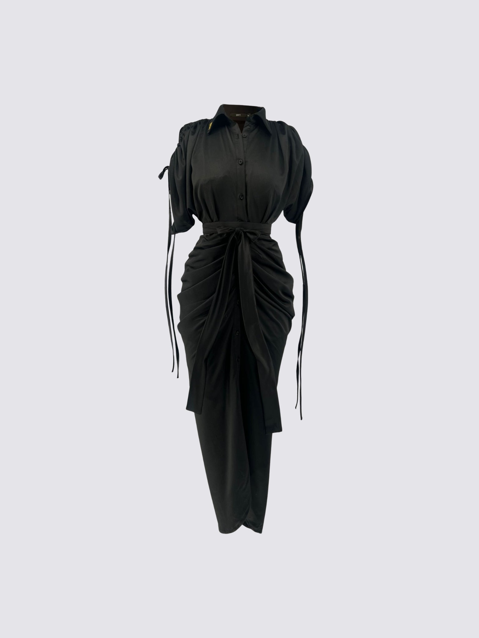Gert Ruched Shirt Dress