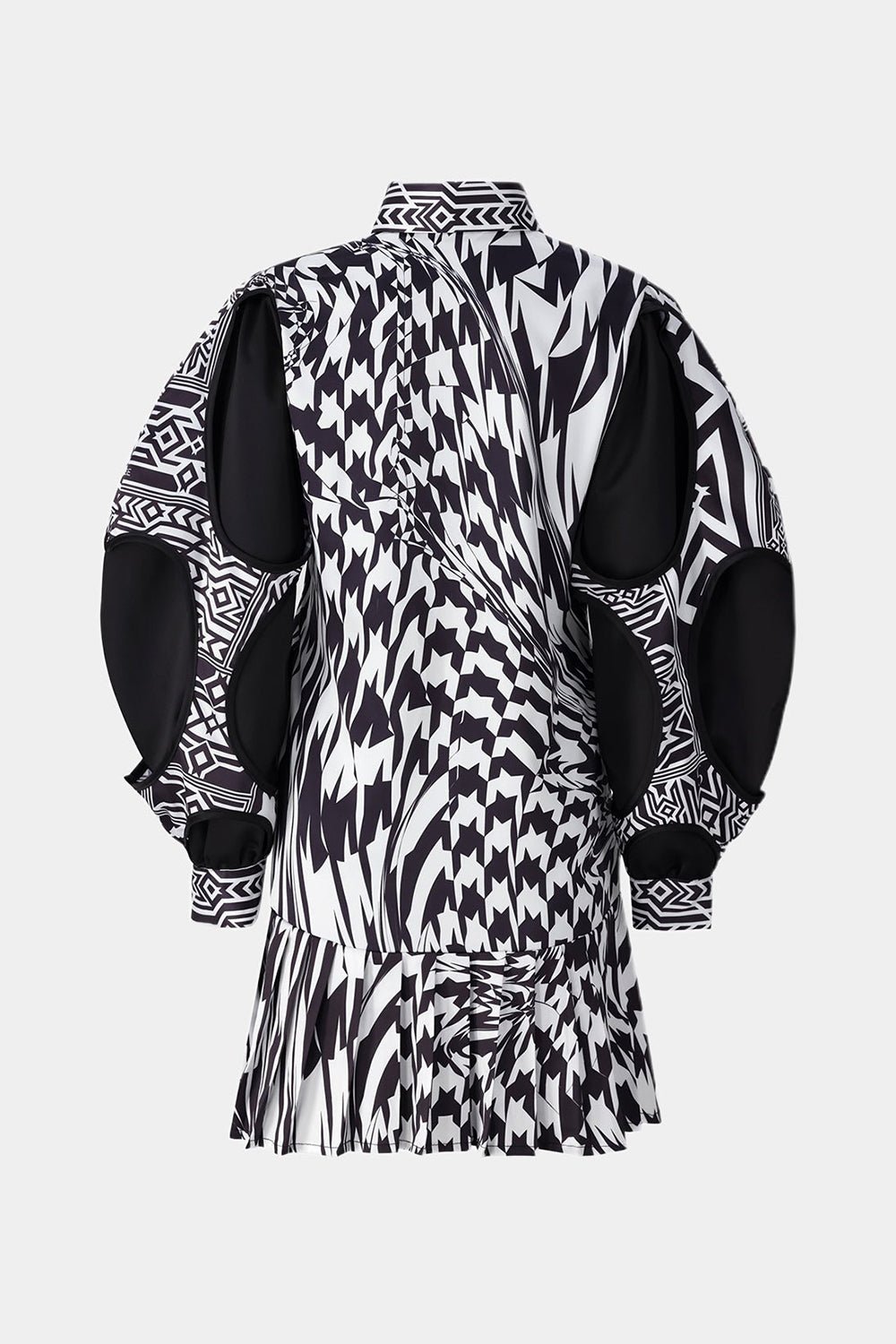 Abstract Houndstooth Shirtdress - Gert - Johan Coetzee