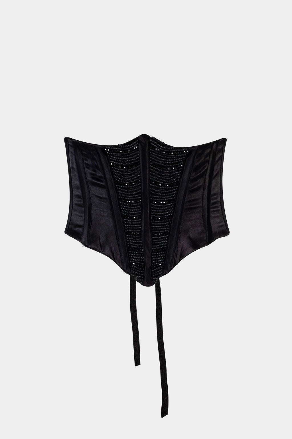 Beaded Waist Corset - Black - Gert - Johan Coetzee