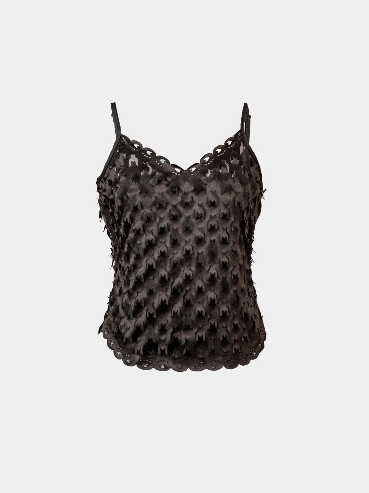 Black cut - out camisole - Gert - Johan Coetzee