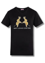 Black Elephant Embroidered T-shirt
