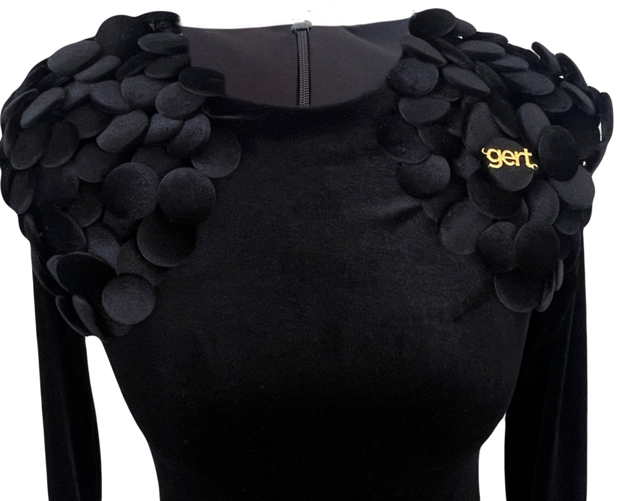 Button Velvet Bodycon - Gert - Johan Coetzee