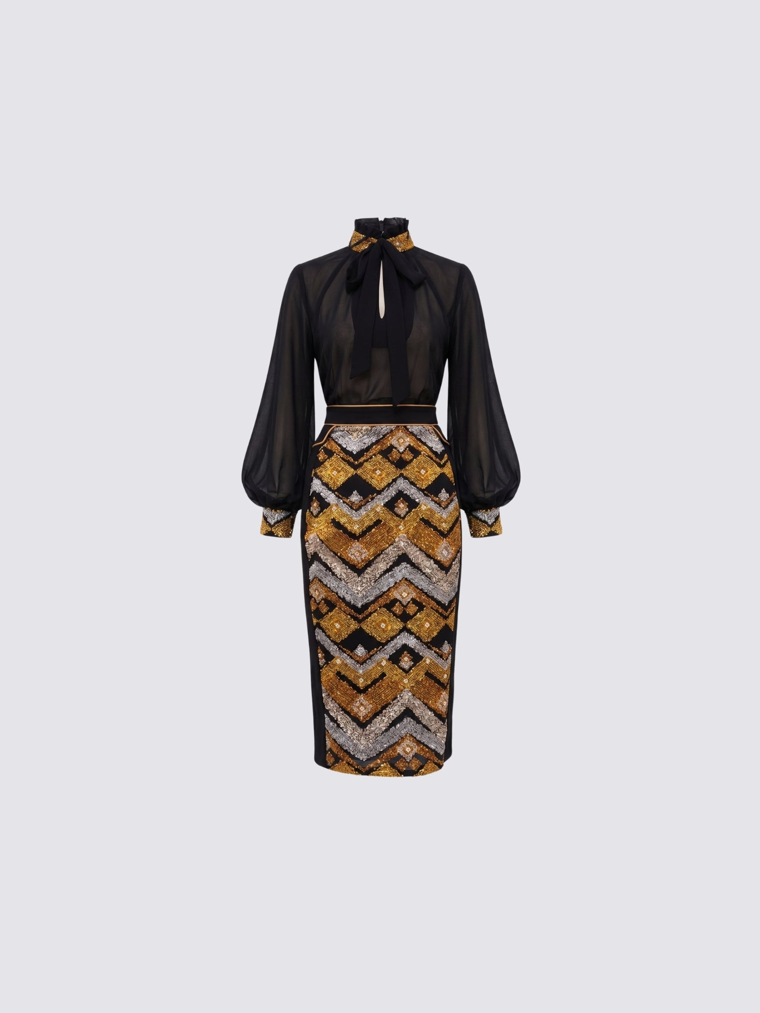 Copper Blouse and Skirt Set - Gert - Johan Coetzee