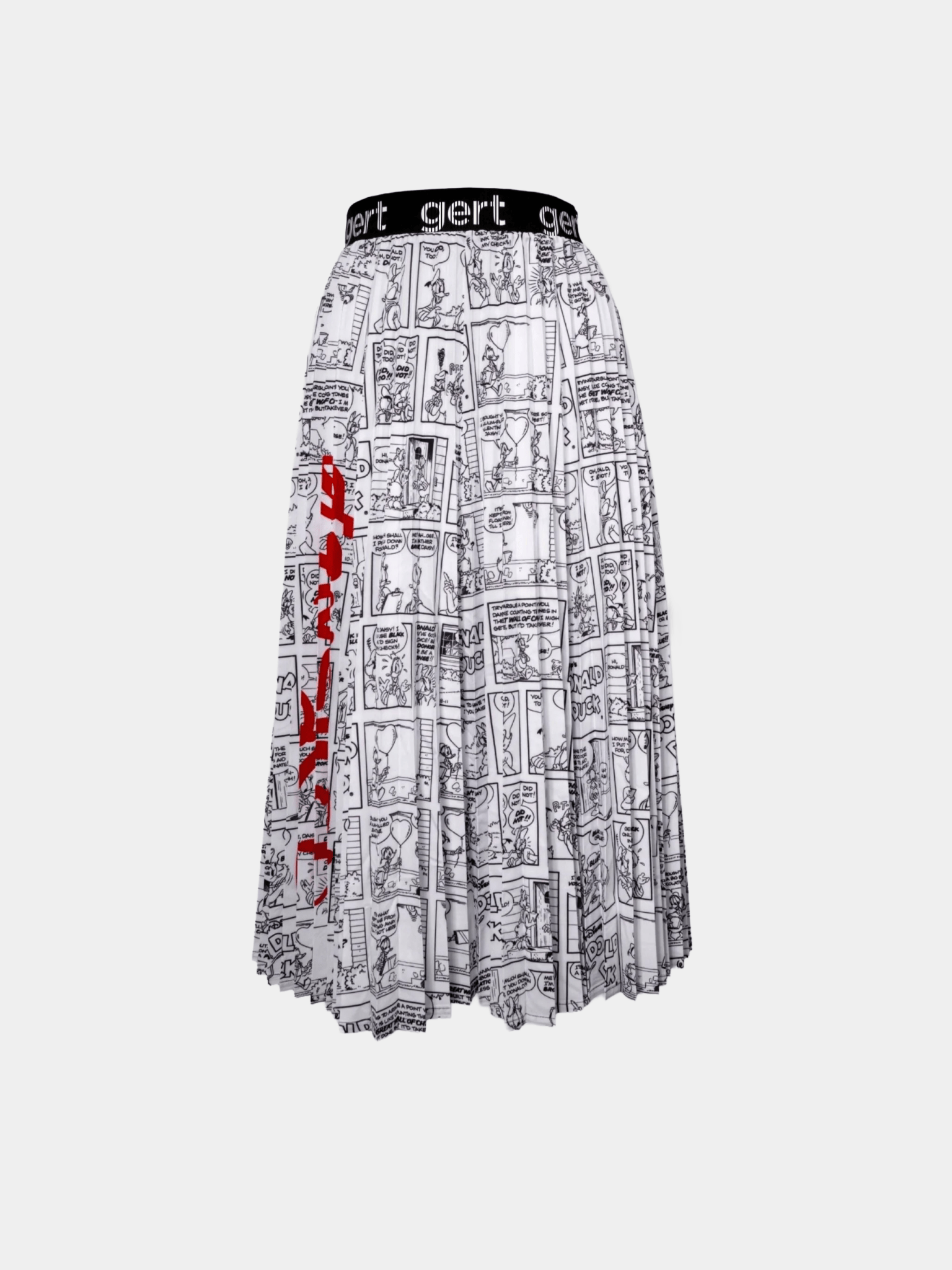 Disney x gert - Donald Duck cartoon strip pleated skirt - Gert - Johan Coetzee