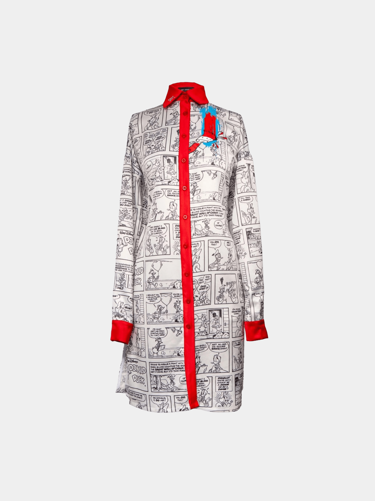 Disney x gert - Donald Duck paint splash Shirt dress - Gert - Johan Coetzee