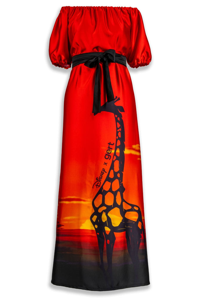 Disney x gert - Lion King African sunset maxi dress - Gert - Johan Coetzee