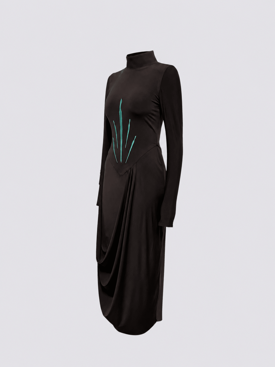 Draped Bodycon Midi Dress - Gert-Johan Coetzee