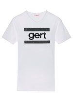 Gert Black Crystal T-Shirt-White