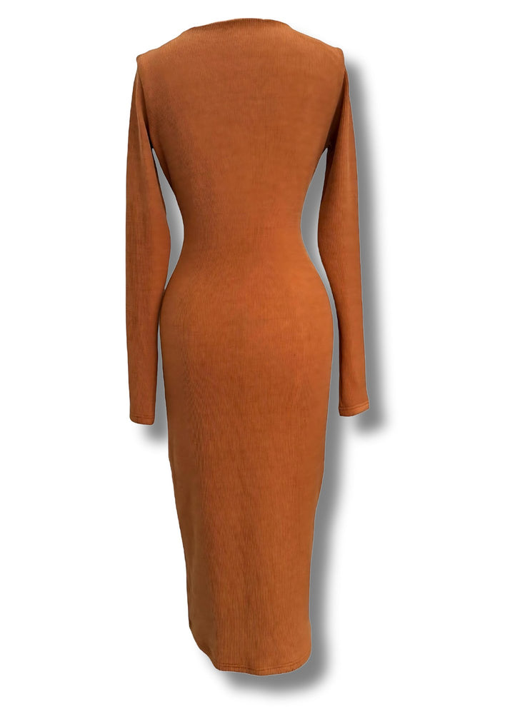 gert camel knit dress - Gert - Johan Coetzee