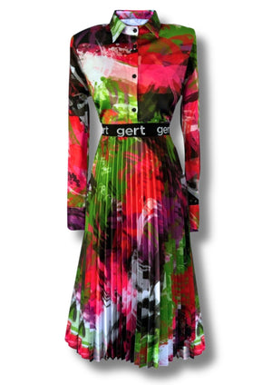 Gert graffiti Pleated Skirt - Gert - Johan Coetzee