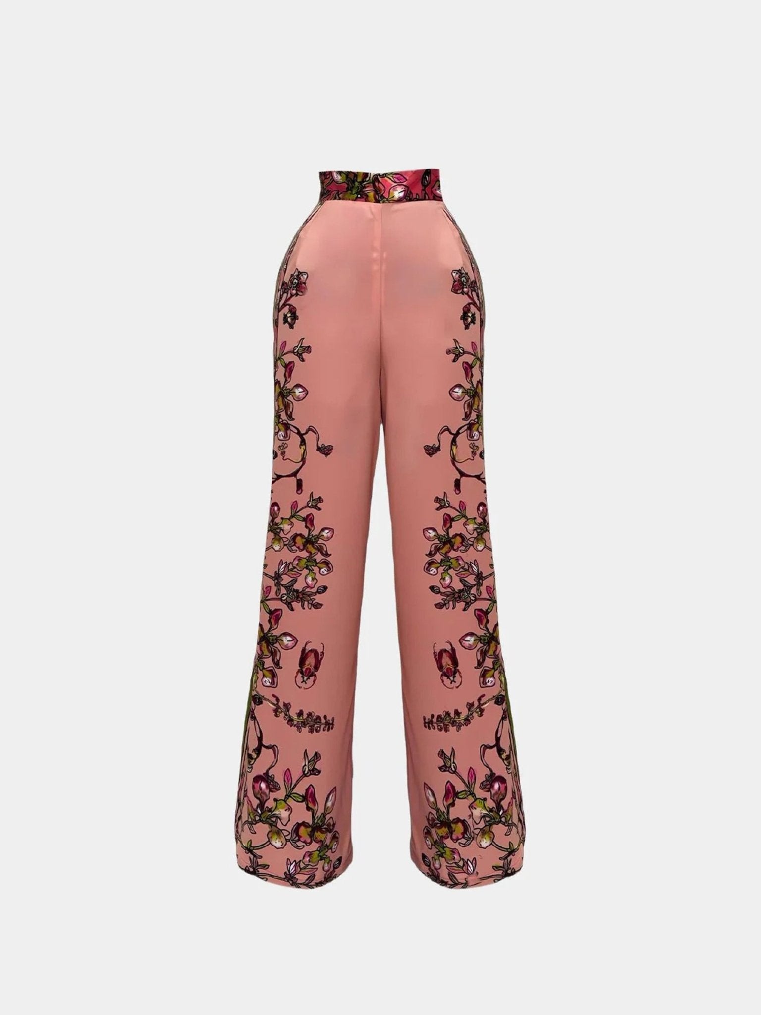 Gert - Johan Coetzee botanical blush palazzo pants - Gert - Johan Coetzee