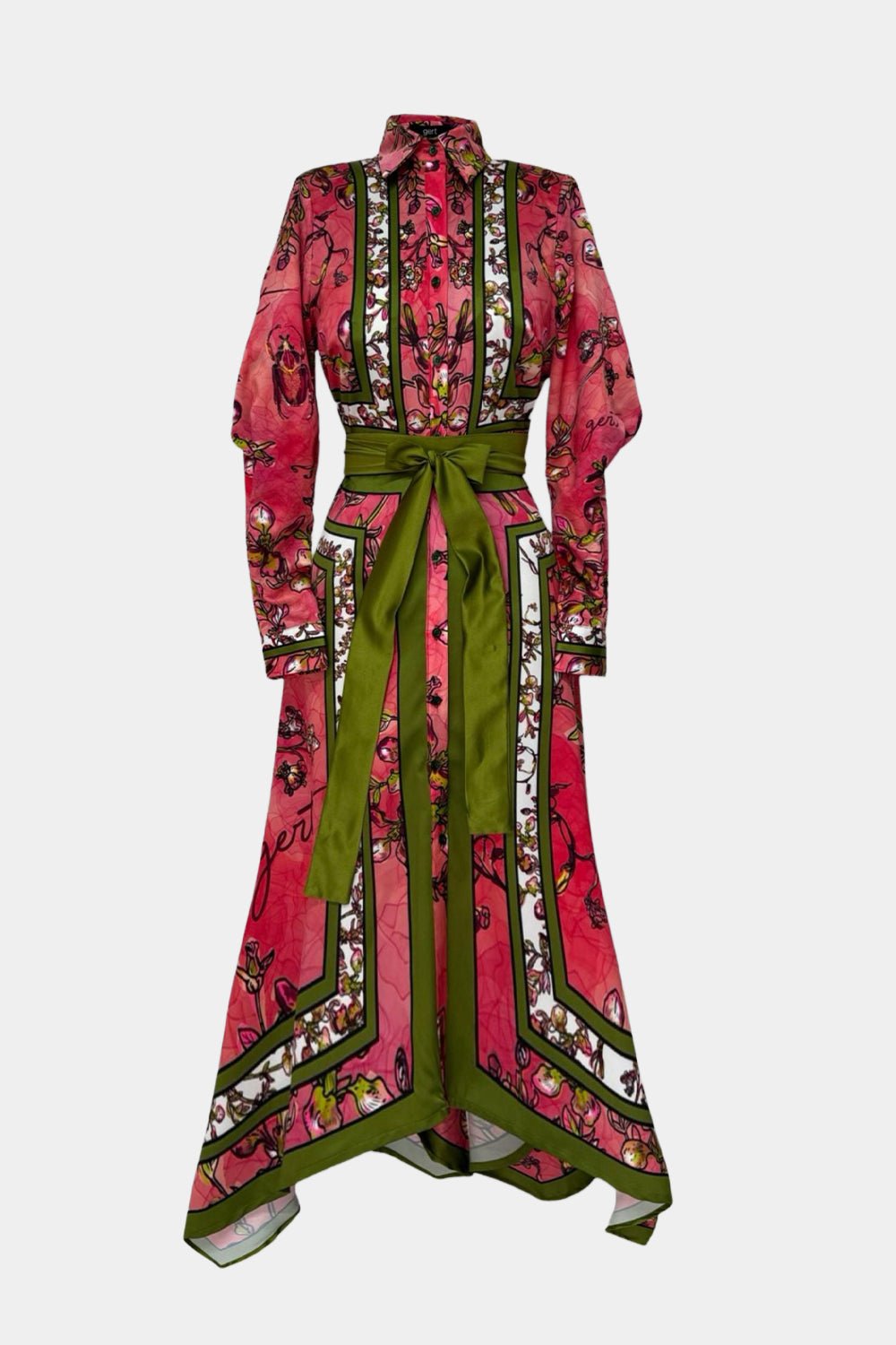 Gert - Johan Coetzee botanical scarf dress - Gert - Johan Coetzee