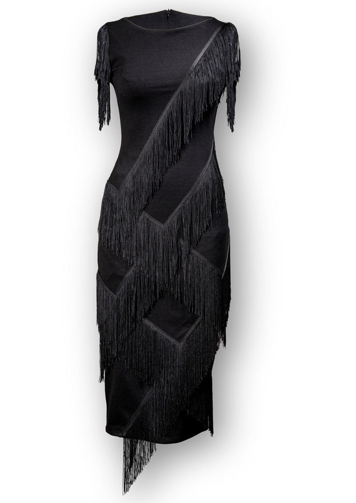 Gert - Johan Coetzee deco tassel dress - Black - Gert - Johan Coetzee