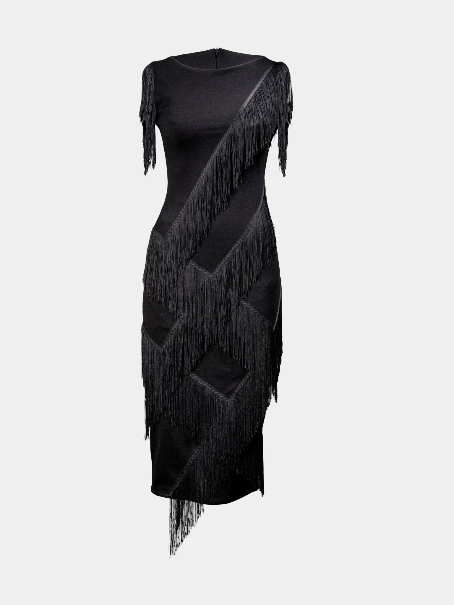 Gert - Johan Coetzee Deco tassel Dress - Black - Gert - Johan Coetzee