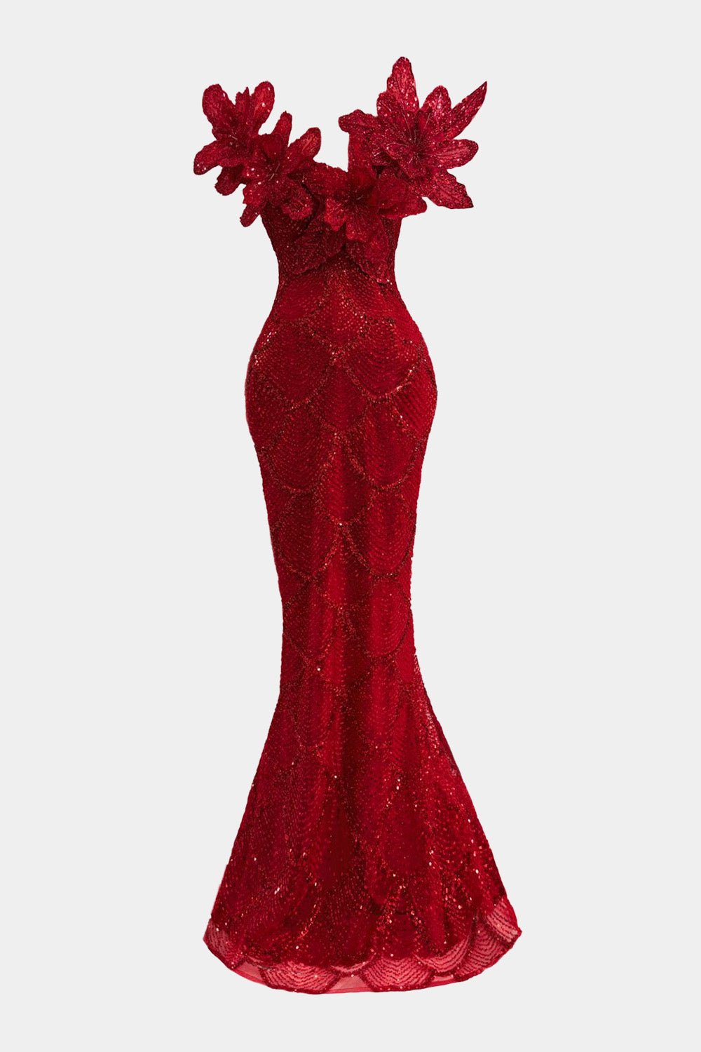 Gert - Johan Coetzee Floral Beaded Gown - Gert - Johan Coetzee