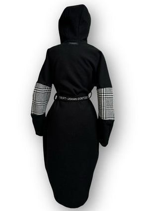 Gert - Johan Coetzee houndstooth tweed Cocoon Jacket - Gert - Johan Coetzee