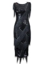 Gert-Johan Coetzee sequin deco tassel dress - Black