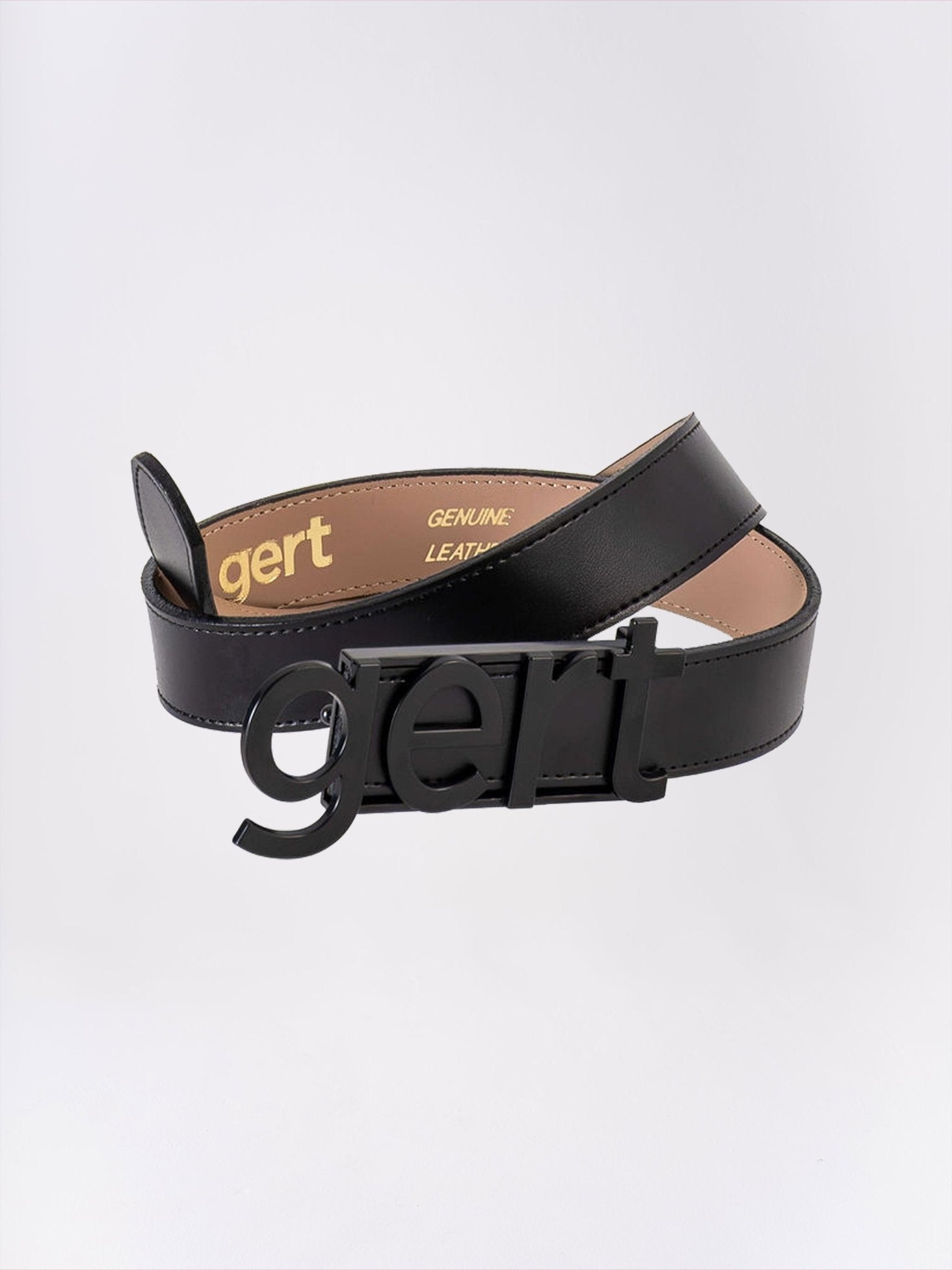 Gert Leather Belt - Black Buckle - Gert - Johan Coetzee