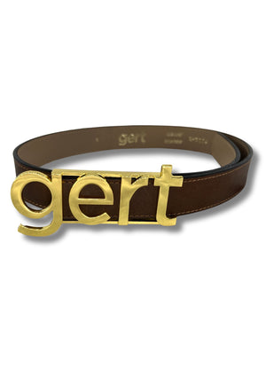 Gert Leather Belt - Gold - Gert - Johan Coetzee
