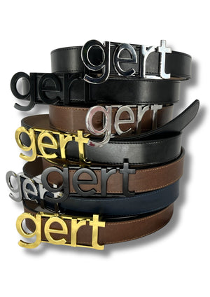 Gert Leather Belt - Gold - Gert - Johan Coetzee