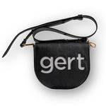 Gert Leather crossbody bag - Black & White