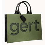 Gert Leather Tote Bag - Green