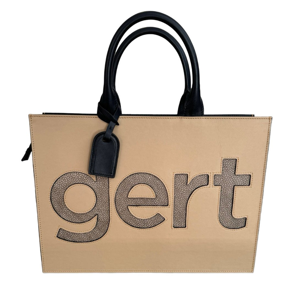 Gert Leather Tote Bag - Nude - Gert - Johan Coetzee