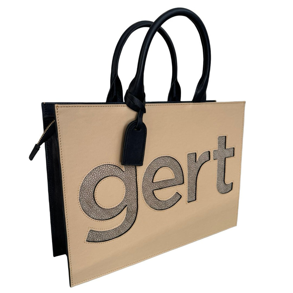 Gert Leather Tote Bag - Nude - Gert - Johan Coetzee