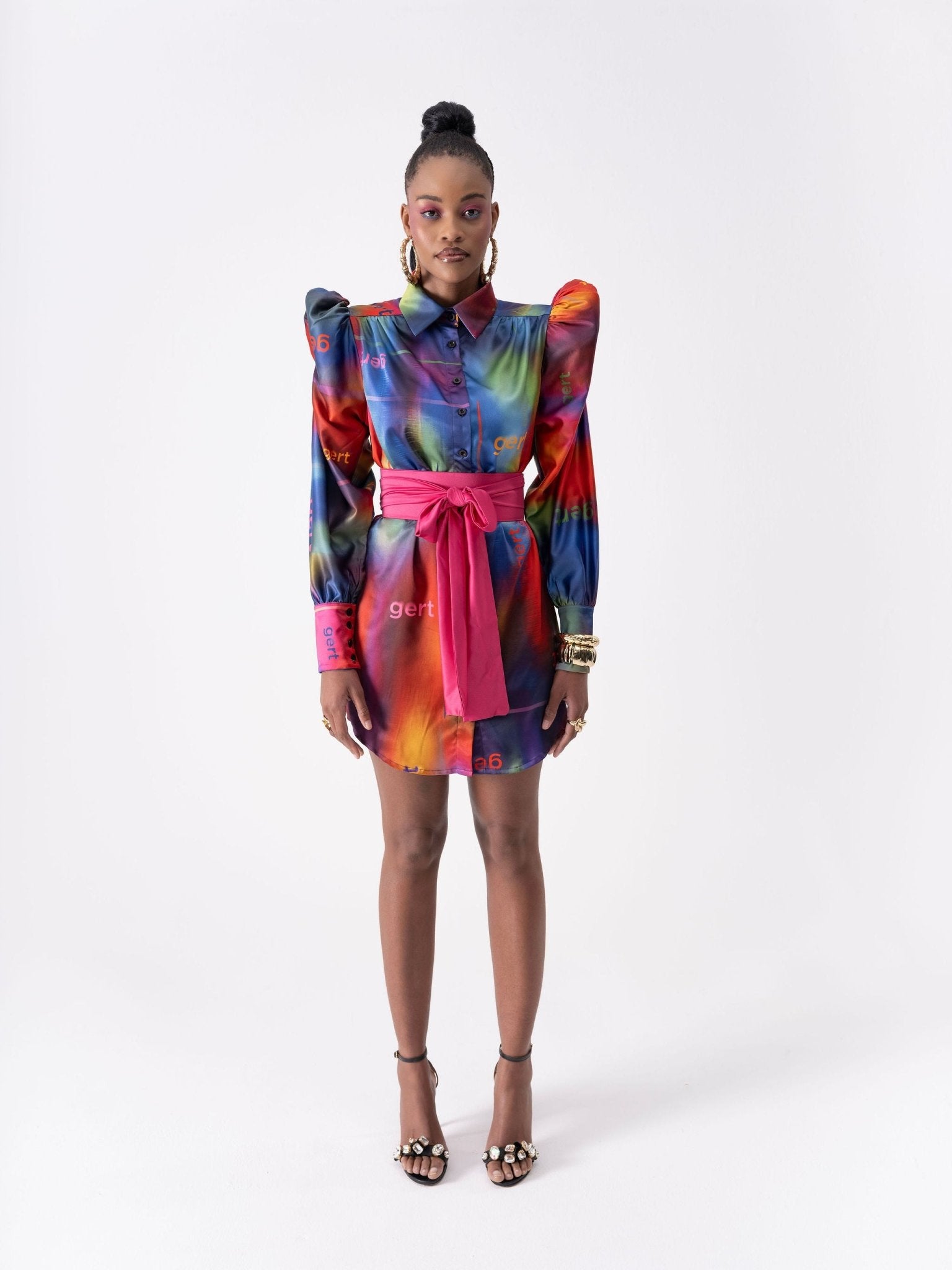 Gert Puff Sleeve Shirt Dress - Gert - Johan Coetzee