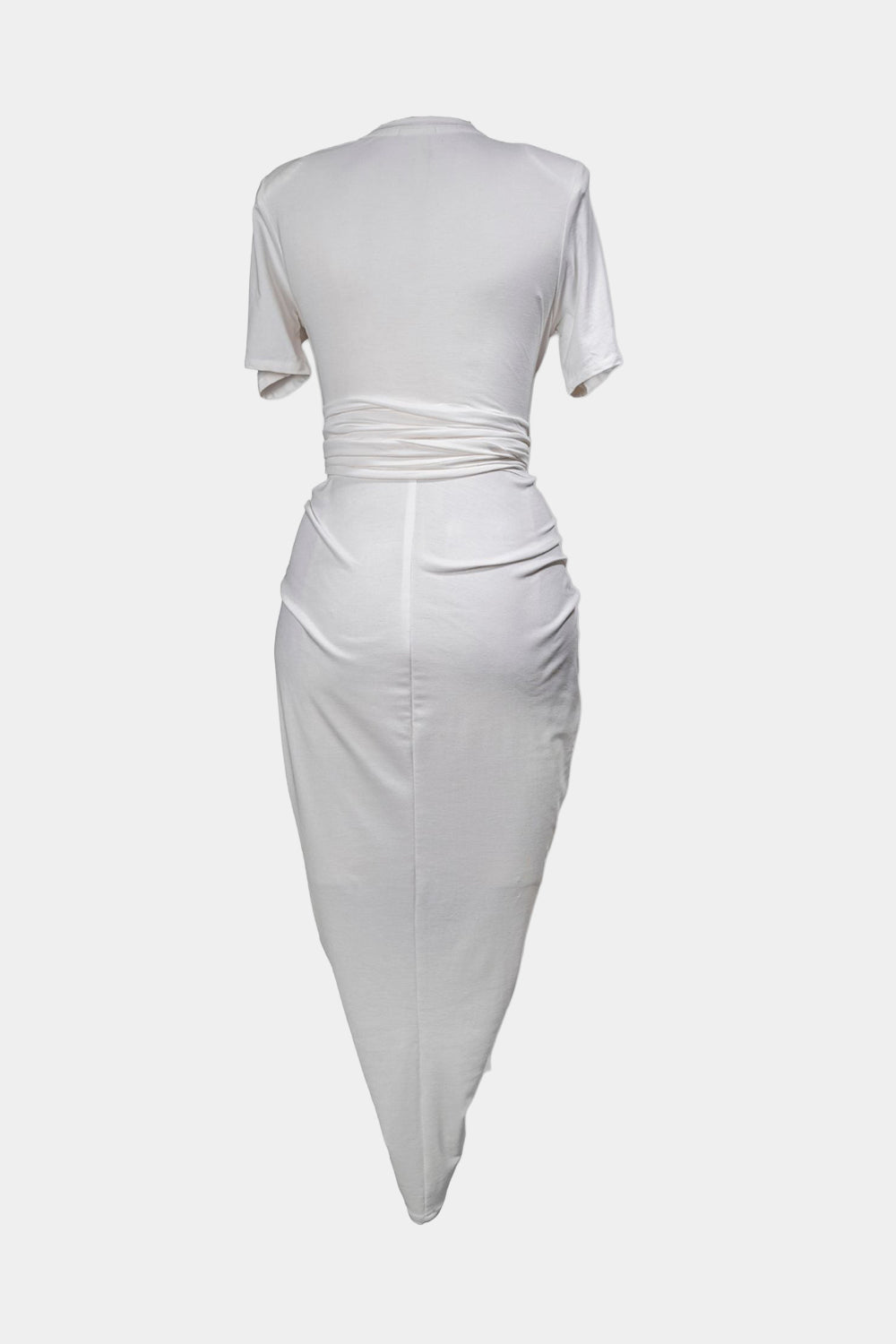 gert ruched T-Shirt dress - Ivory - Gert - Johan Coetzee