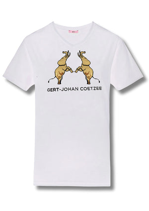 Ivory Elephant Embroidered T-shirt - Gert - Johan Coetzee