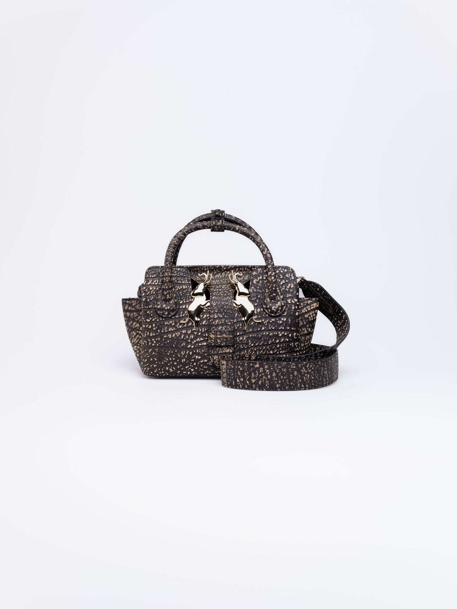 Mini Ndlovu Bag - Gold Buffalo - Gert - Johan Coetzee