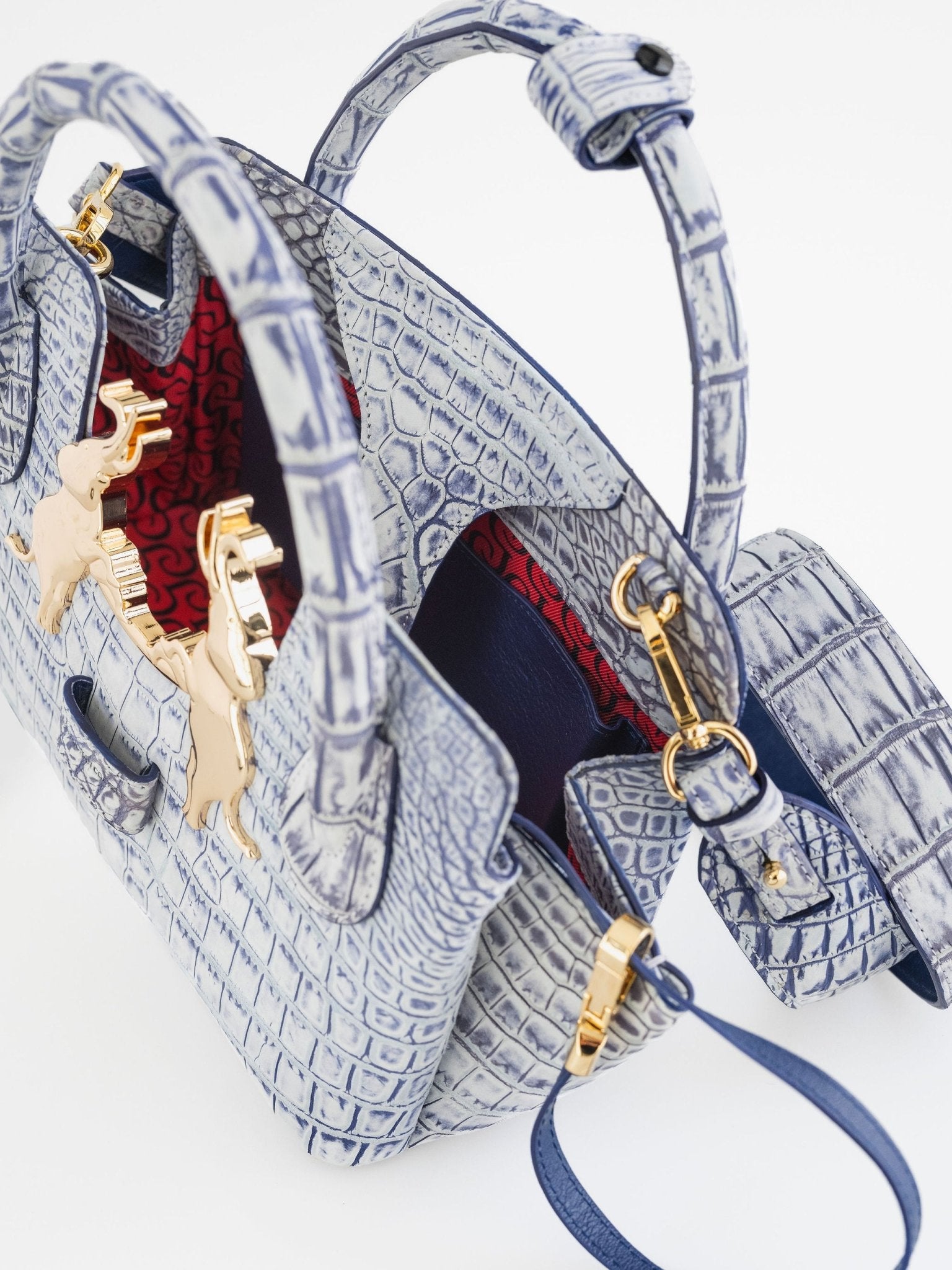 Mini Ndlovu Bag - Stonewash Crocodile - Gert - Johan Coetzee