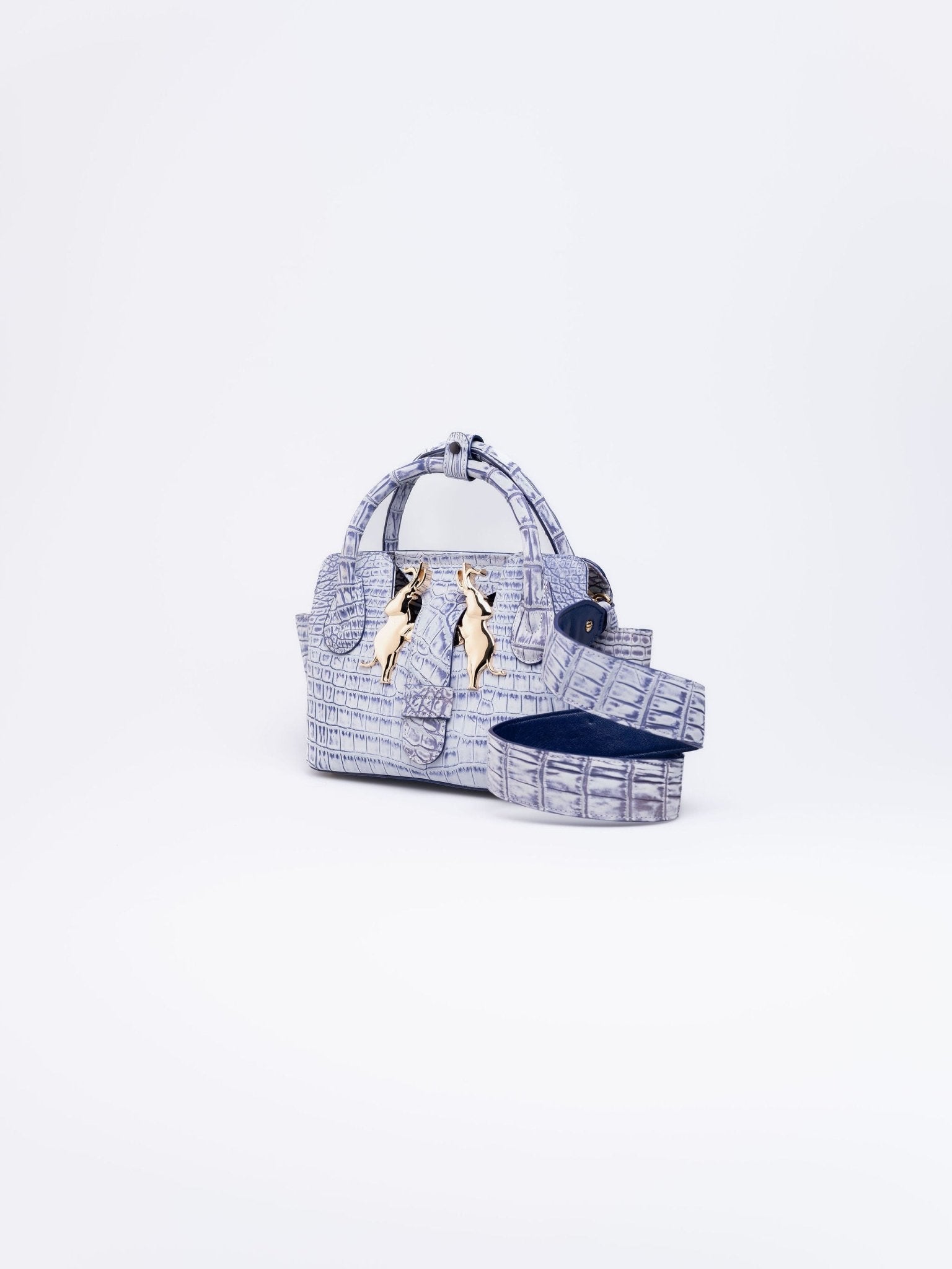 Mini Ndlovu Bag - Stonewash Crocodile - Gert - Johan Coetzee