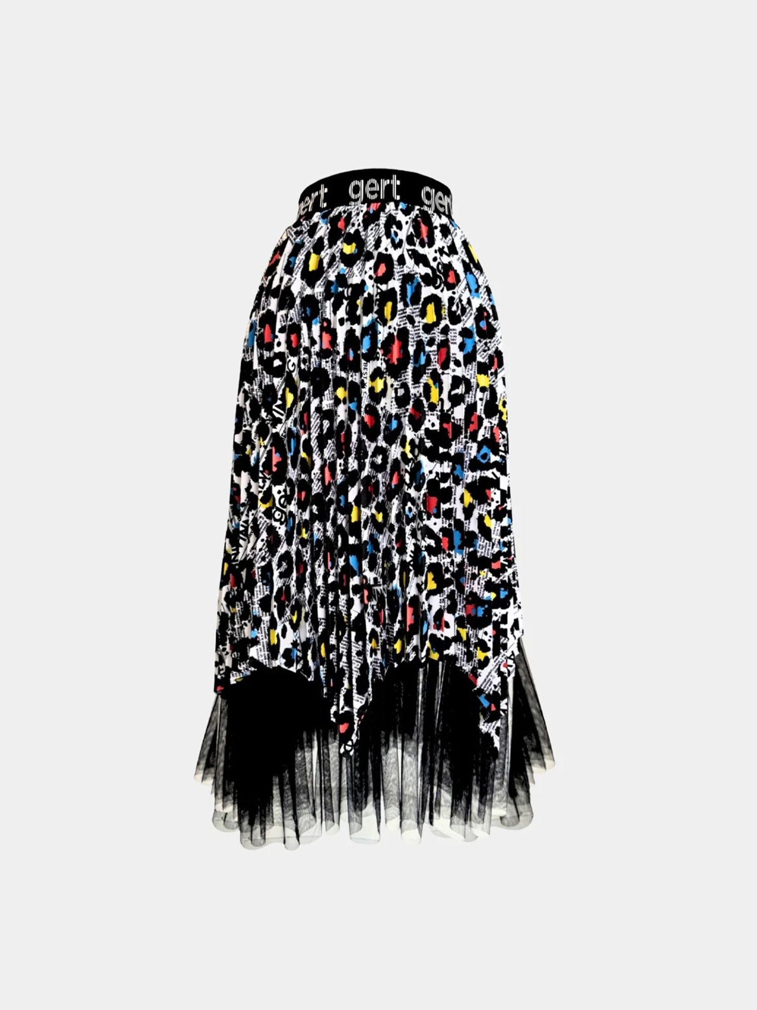 Newspaper gert pleated skirt with tulle - Gert - Johan Coetzee